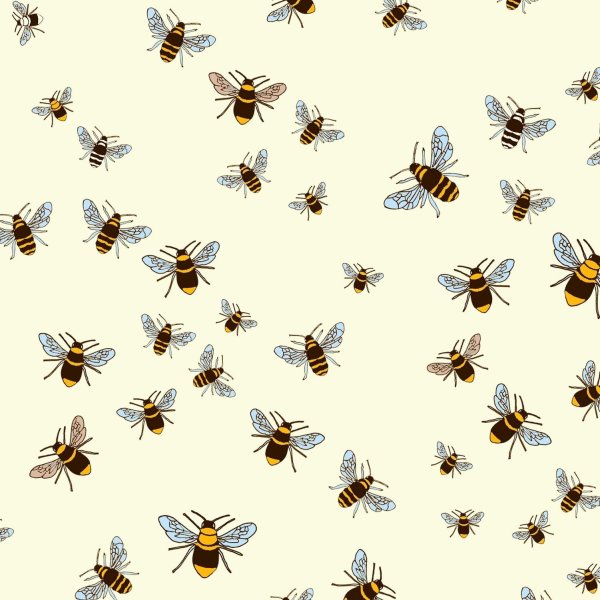 Клеенка с пчелами