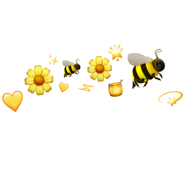 Желтый фон с пчелками