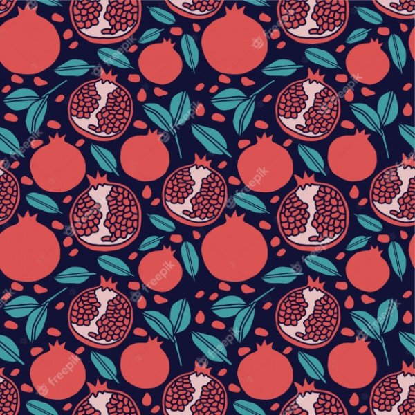 Орнамент с гранатами