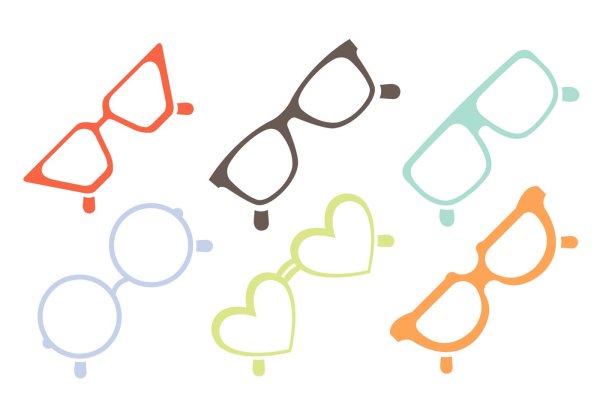 Оправа очков вектор