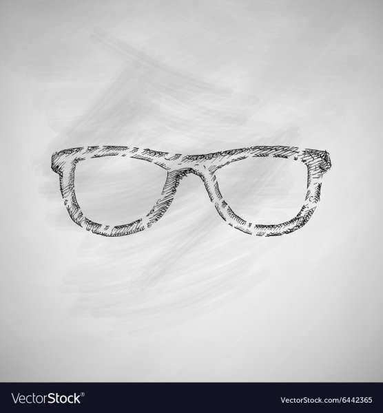 Хипстерские очки рисунок