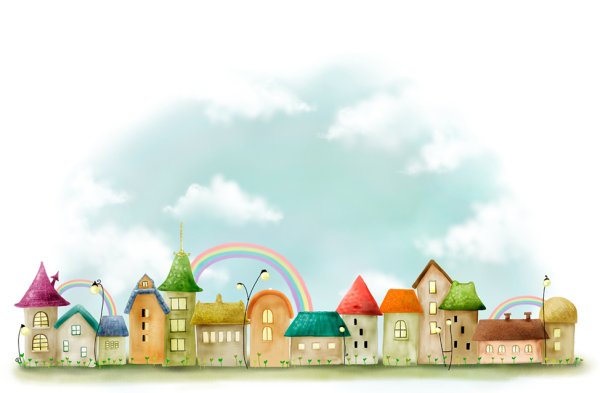 Мультяшный город