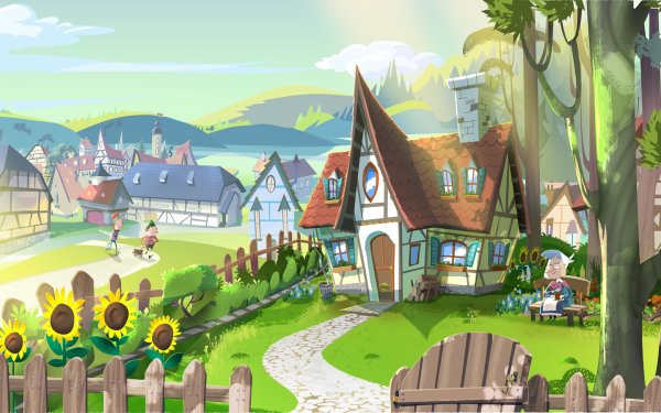 Мультяшный городок