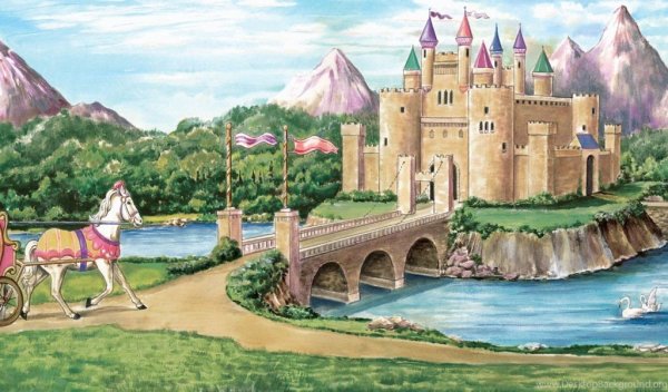 Сказочный замок и кареты
