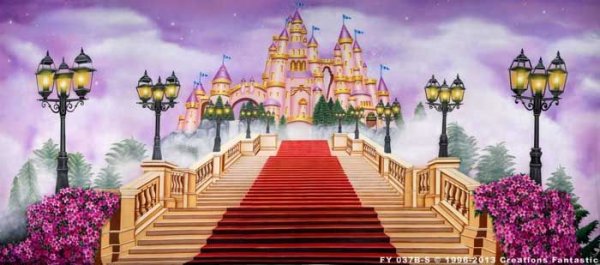 Сказочный замок с лестницей