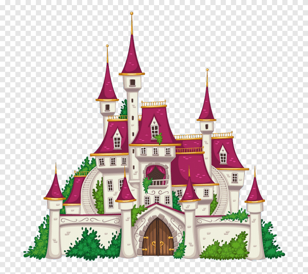 Дворец на белом фоне