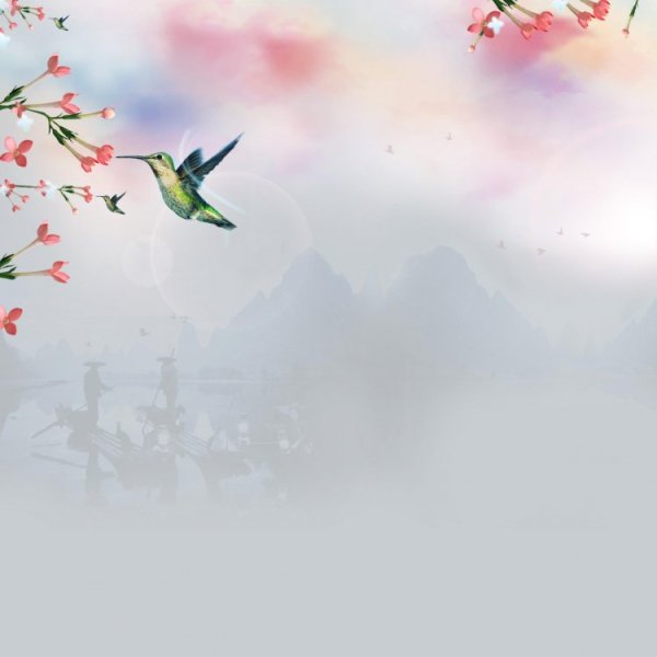 Красивый фон с птичками