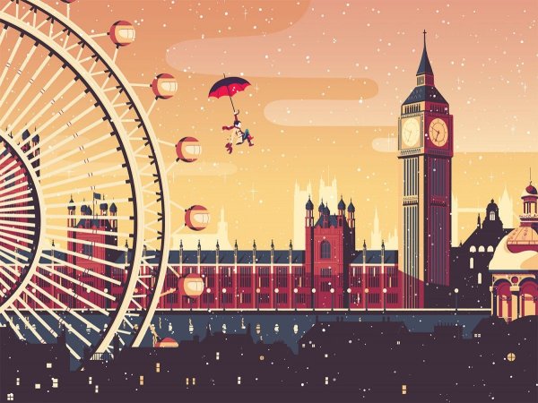 Лондон стилизация