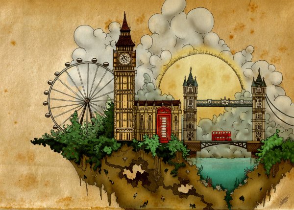 Коллаж на тему Лондон