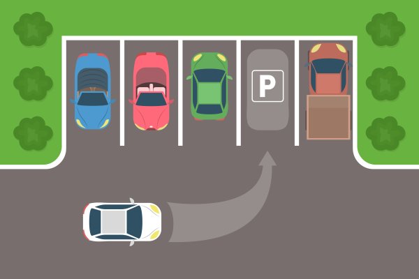 Парковка сверху вектор