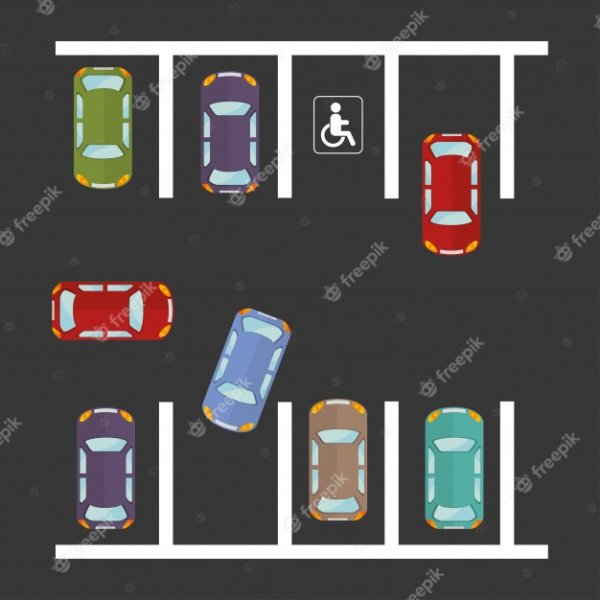 Парковка нарисованная