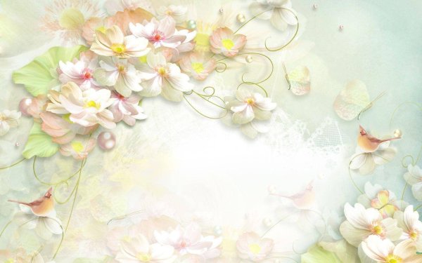 Цветы в пастельных тонах