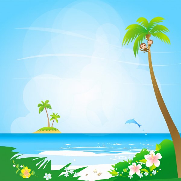 Пляж пальмы