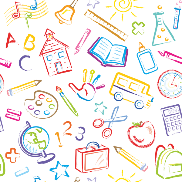 Векторные школьные принадлежности