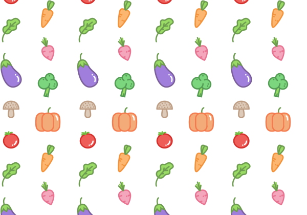 Овощи паттерн вектор