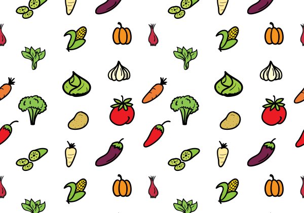 Паттерн из овощей