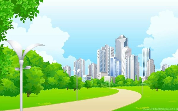 Векторный городской пейзаж