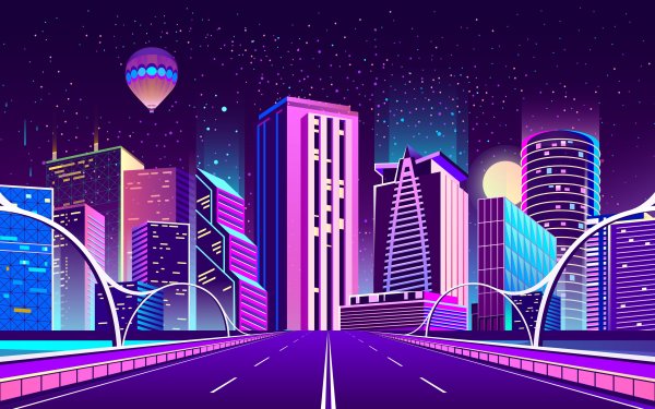 Город в мультяшном стиле