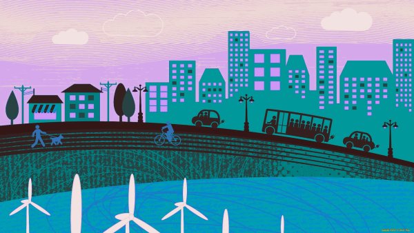 Город иллюстрация