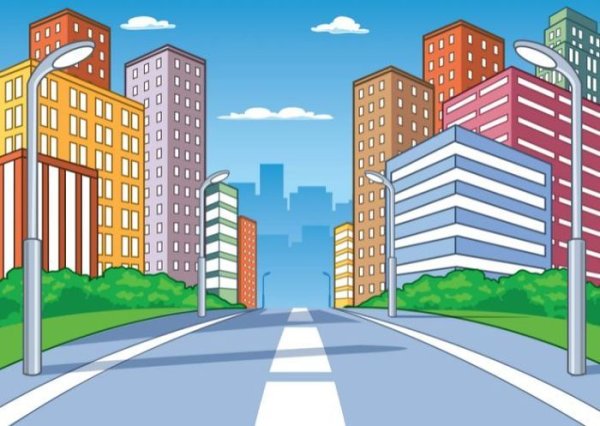 Нарисованный город