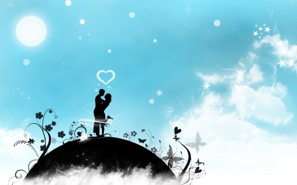 Фон для влюбленной пары