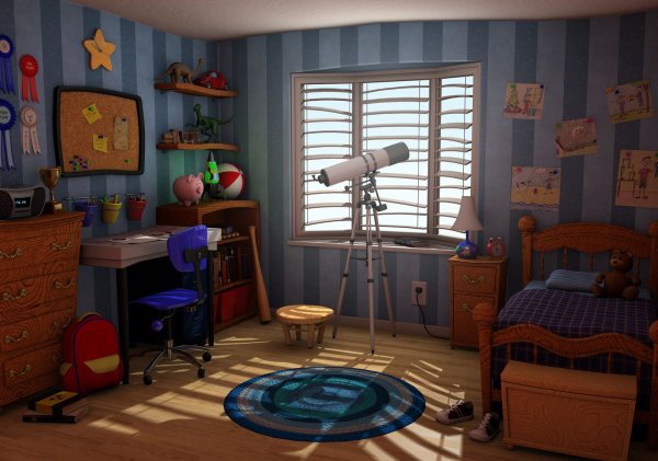 Фиксики фон комната дим Димыча