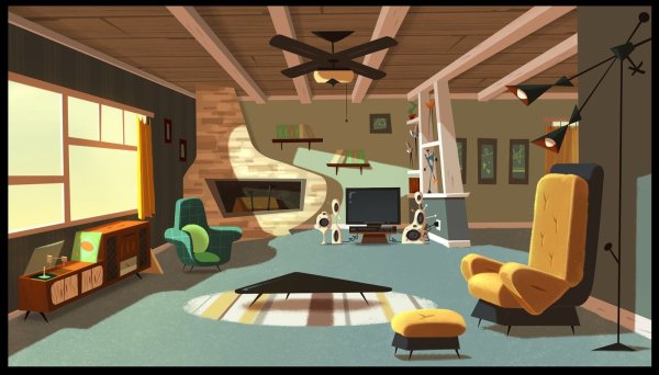 Мультяшный интерьер