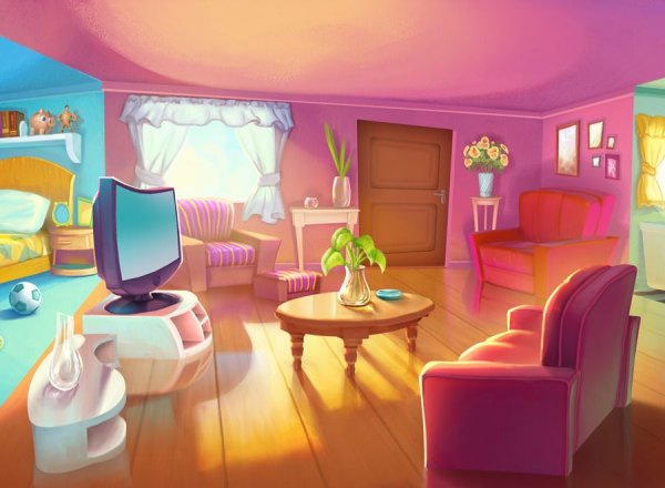 Мультяшная комната
