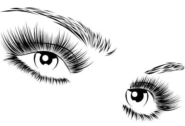 Реснички нарисованные