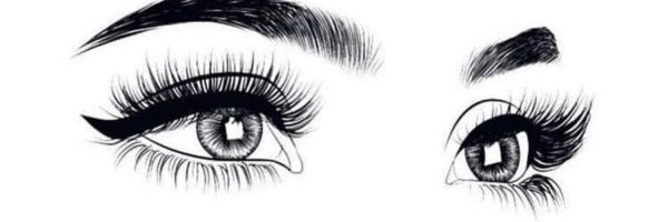 Глаз и бровь на прозрачном фоне