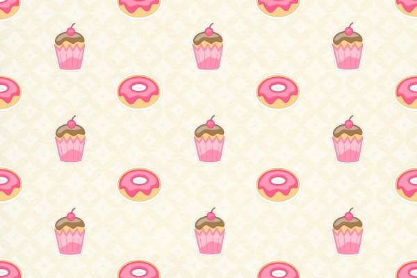 Фон пирожные