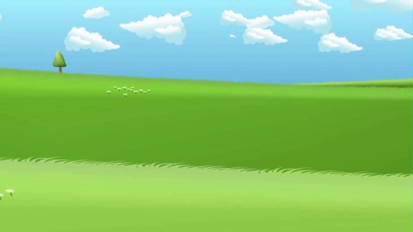 Луг рисунок