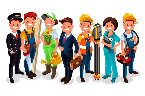 Векторные иллюстрации профессии