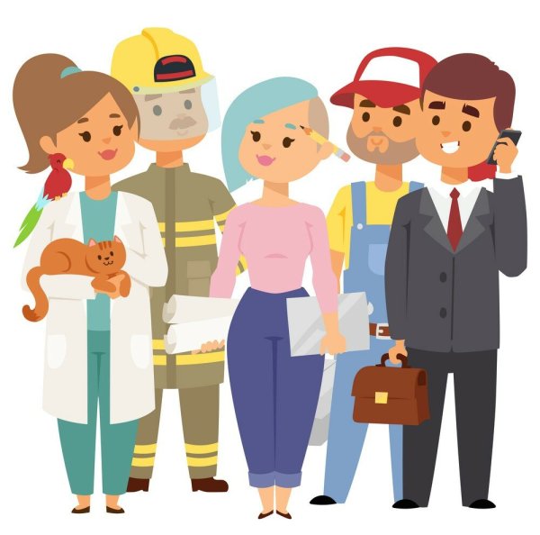 Векторные иллюстрации профессии