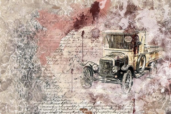 Ретро автомобили для скрапбукинга
