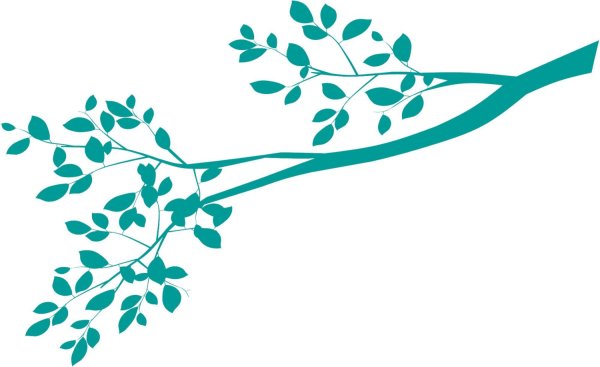 Ветка силуэт