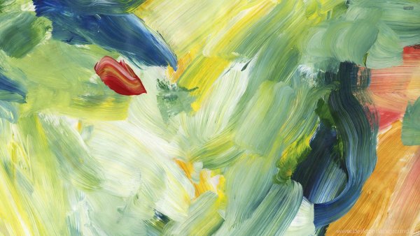 Абстракция гуашью