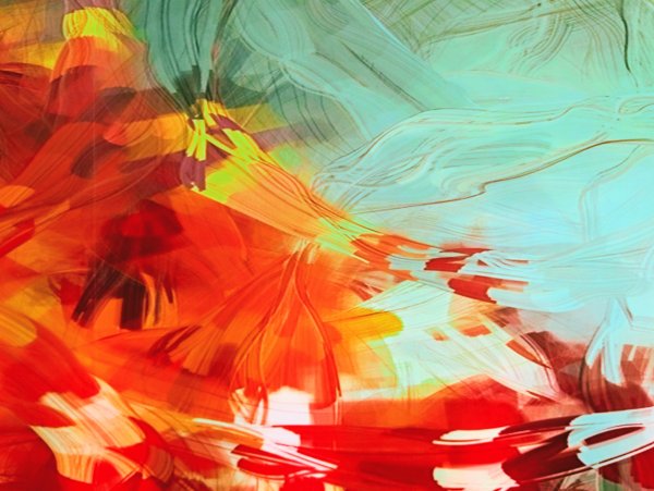 Яркие мазки краски