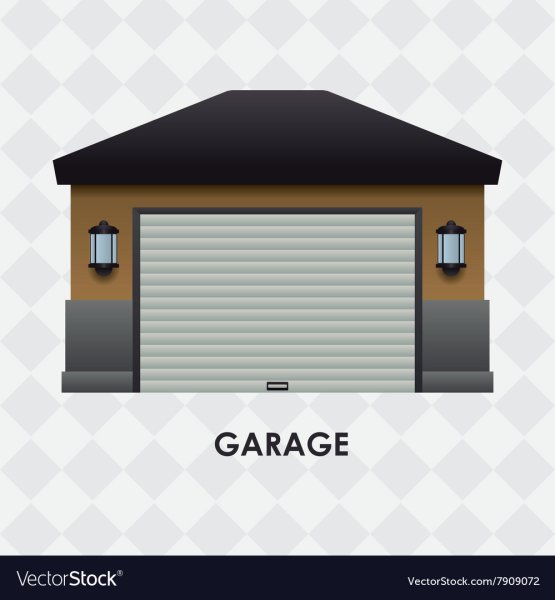 Гараж на прозрачном фоне для детей