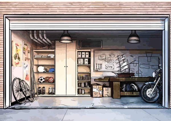 Гараж мультяшный