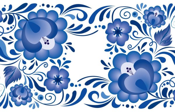 Русский народный орнамент Гжель