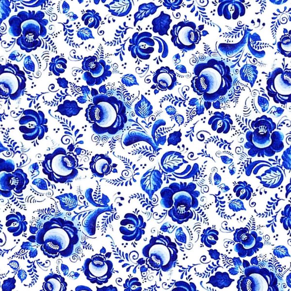 Ткань Малышев гжель6343-1