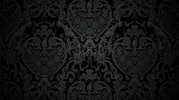 Черный фон с узорами