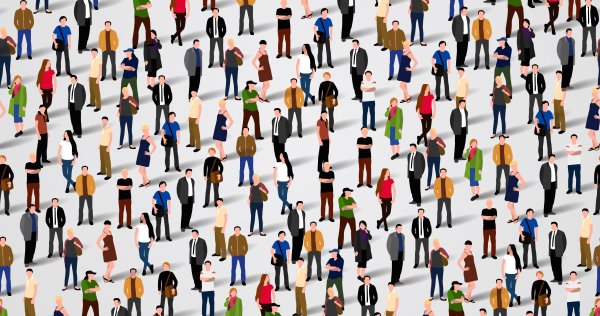 Фон много человечков