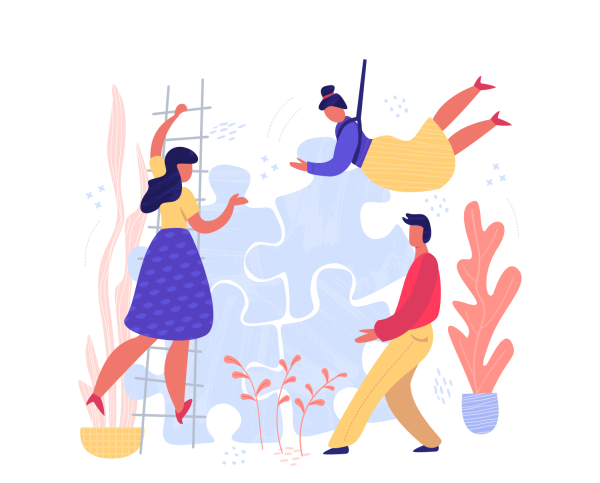 Баннер с людьми рисунок