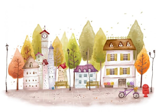 Город рисунок