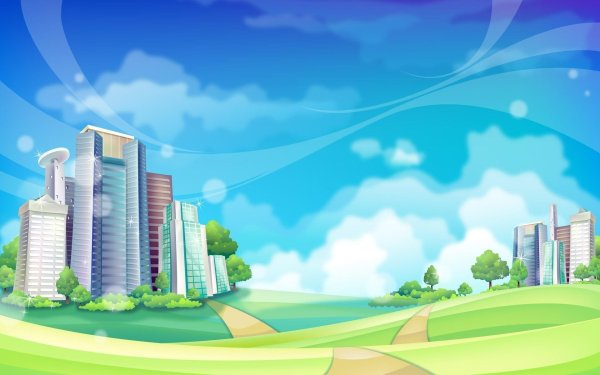 Мультяшный город