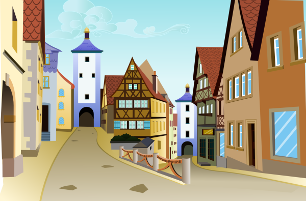 Мультяшный городок