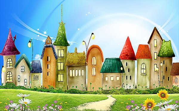 Панорама сказочного города