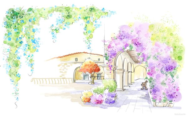 Весна акварель